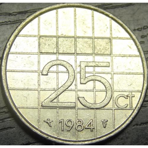 25 центів 1984 Нідерланди