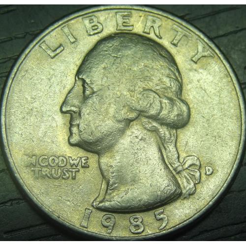 1/4 долара 1985 D США