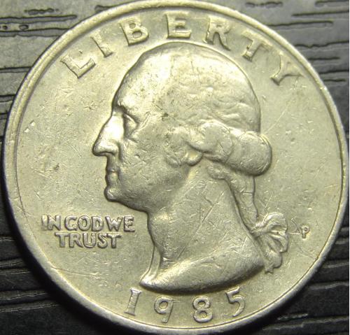 25 центів 1985 P США