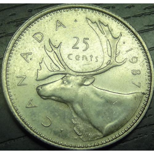25 центів 1987 Канада
