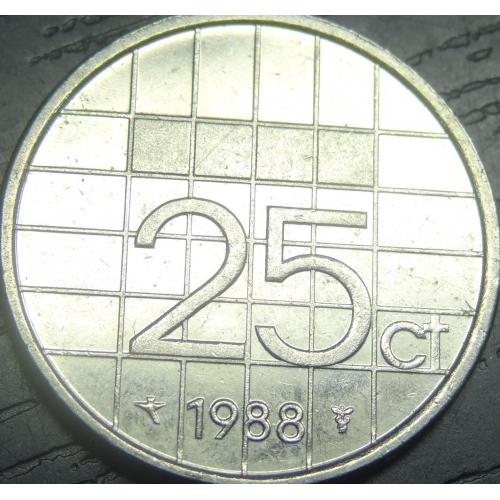 25 центів 1988 Нідерланди