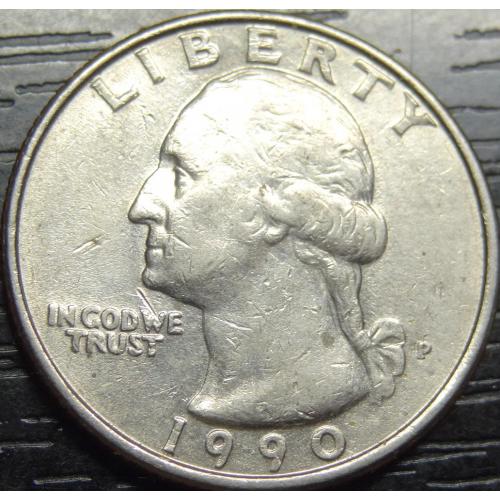 25 центів 1990 P США