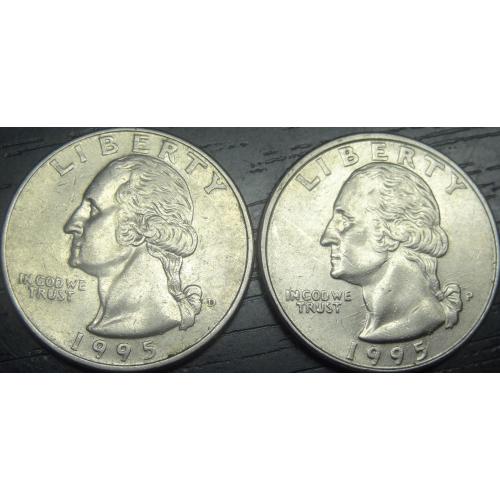 1/4 долара 1995 США (два різновиди)