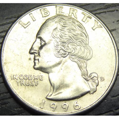 25 центів 1996 D США