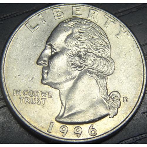 1/4 долара 1996 D США
