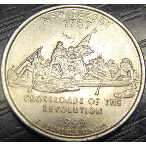 25 центів 1999 P США Нью-Джерсі