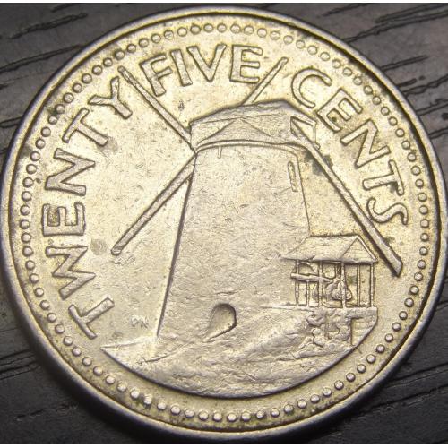 25 центів 2001 Барбадос
