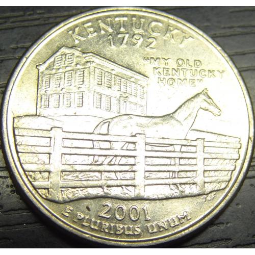 25 центів 2001 P США Кентуккі