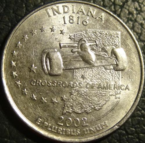 25 центів 2002 P США Індіана