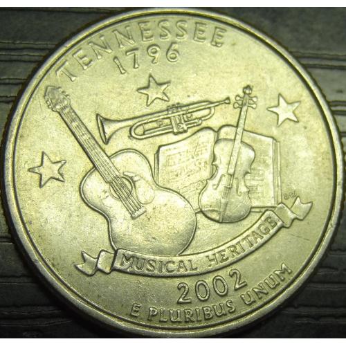 25 центів 2002 P США Теннессі