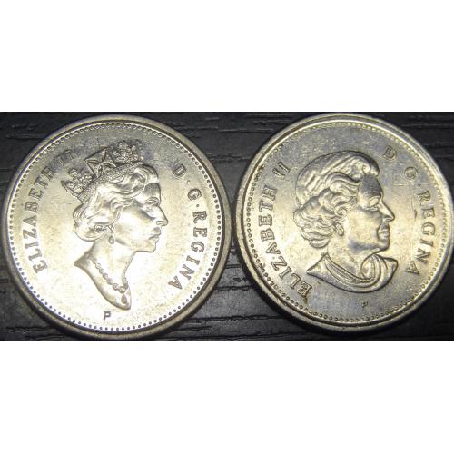 25 центів 2003 Канада (два різновиди)