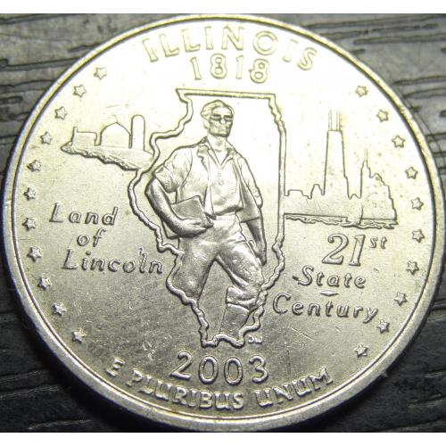 25 центів 2003 P США Іллінойс