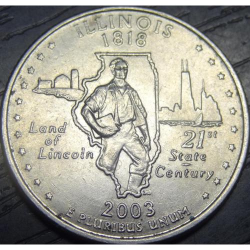 25 центів 2003 P США Іллінойс