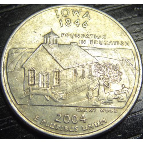 25 центів 2004 D США Айова