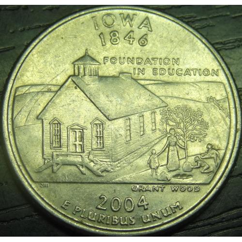 25 центів 2004 D США Айова