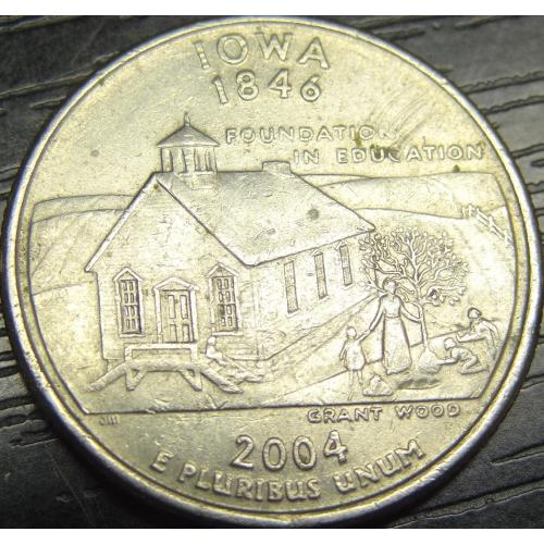25 центів 2004 P США Айова