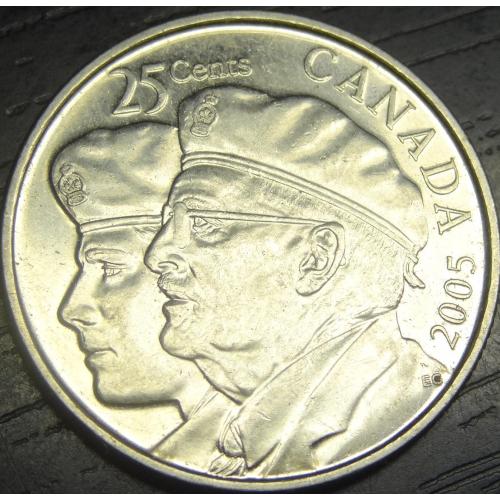 25 центів 2005 Канада - Рік Ветерана