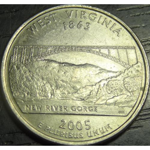 25 центів 2005 P США Західна Вірджинія