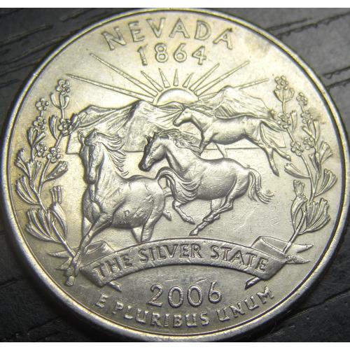 1/4 долара 2006 P США Невада
