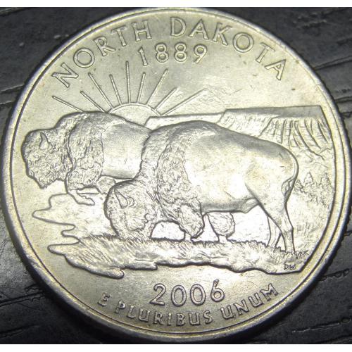 25 центів 2006 P США Північна Дакота