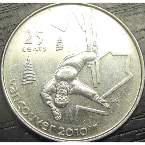 25 центів 2008 Канада Ванкувер 2010 - Фрістайл