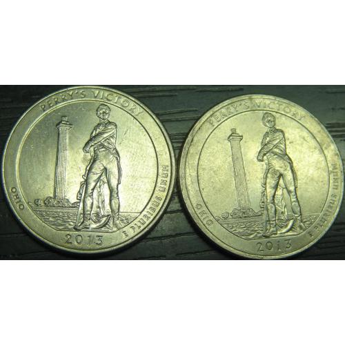 25 центів 2013 США Перемога Перрі (два різновиди)