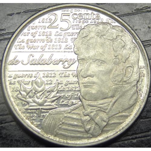 25 центів Канада 2012 Шарль де Салаберрі