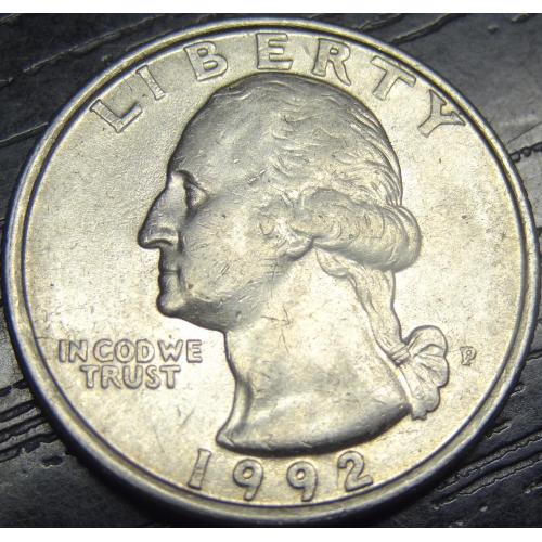 25 центів США 1992 P
