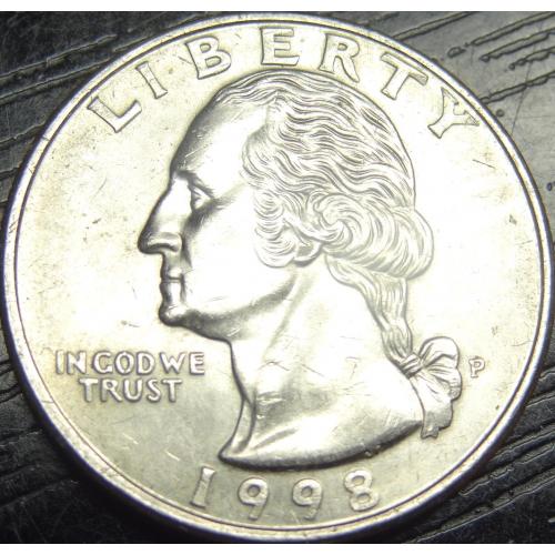 25 центів США 1998 P