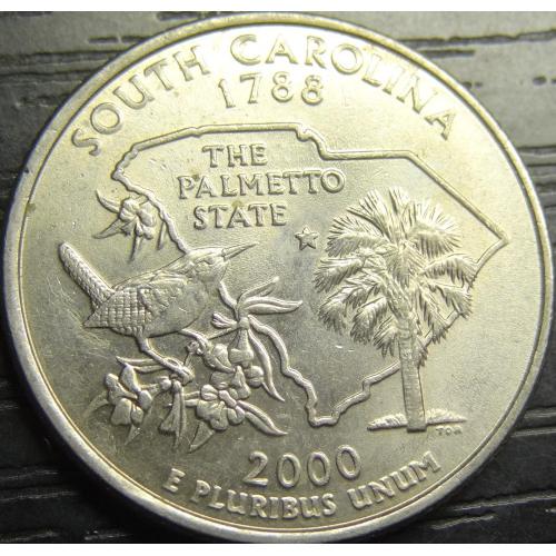 25 центів США 2000 D Південна Кароліна