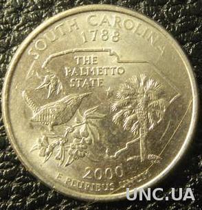 25 центів США 2000 P Південна Кароліна