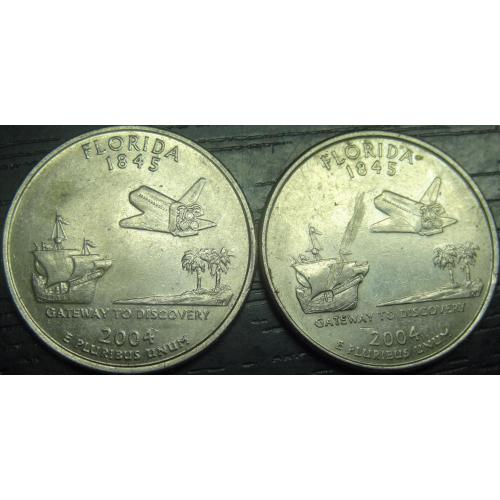 25 центів США 2004 Флоріда (два різновиди)