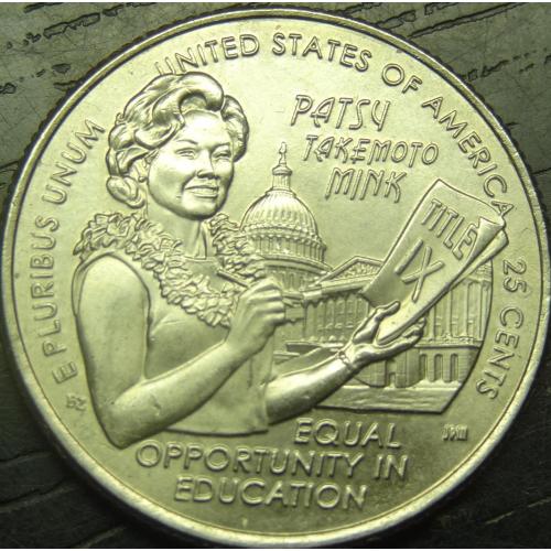 25 центів США 2024 P Петсі Такемото Мінк