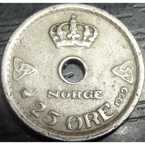25 оре Норвегія 1929 рідкісна