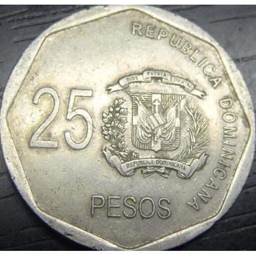25 песо 2008 Домініканська республіка