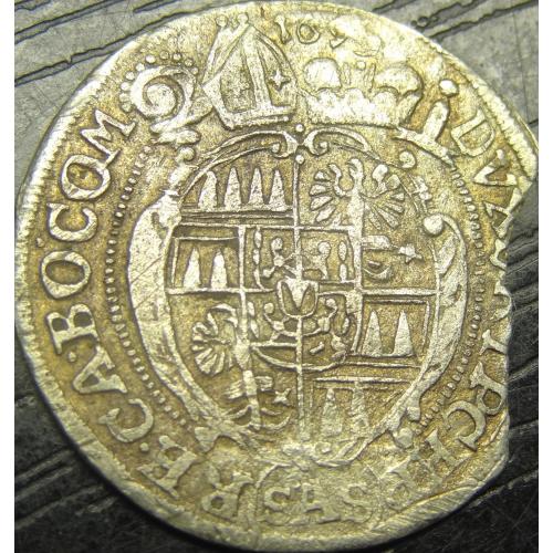 3 крейцера 1695 Єпископство Оломоуц срібло