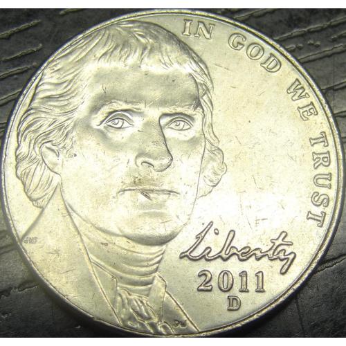 5 центів 2011 D США