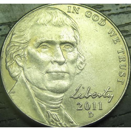 5 центів 2011 D США