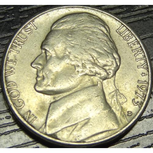 5 центів 1973 D США