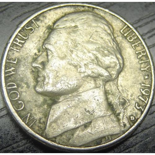 5 центів 1973 D США