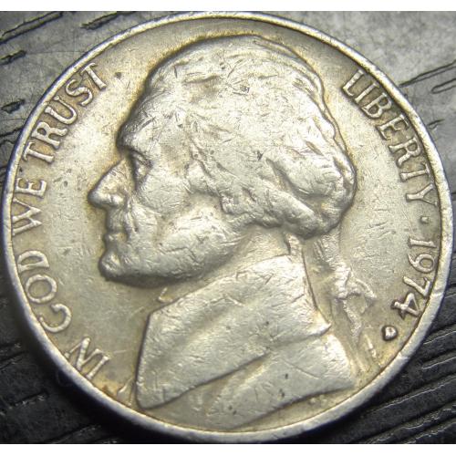 5 центів 1974 D США