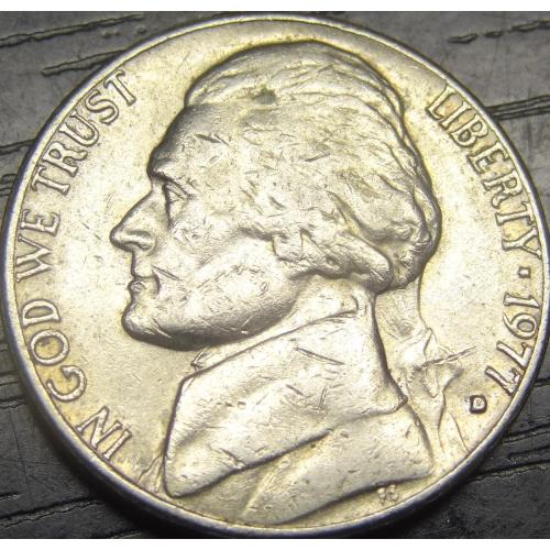 5 центів 1977 D США