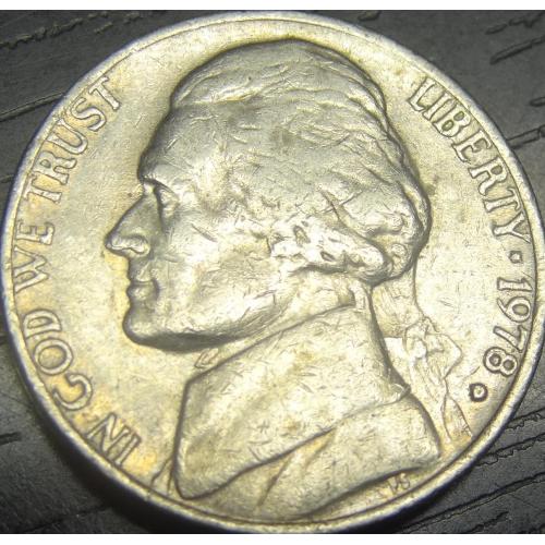 5 центів 1978 D США