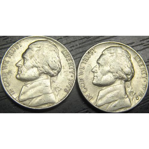 5 центів 1978 США (два різновиди)