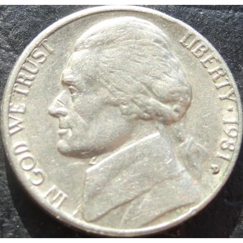 5 центів 1981 D США