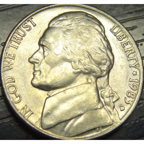 5 центів 1983 D США