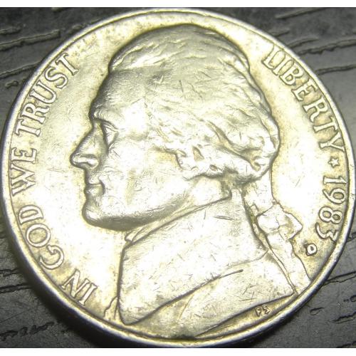 5 центів 1983 D США