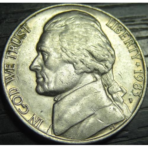 5 центів 1983 P США