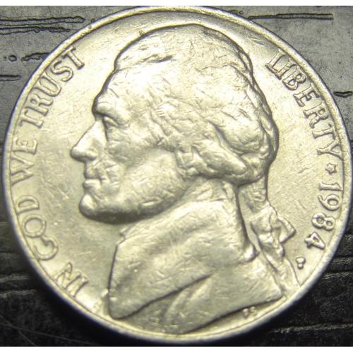 5 центів 1984 P США