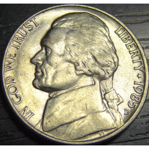 5 центів 1985 D США